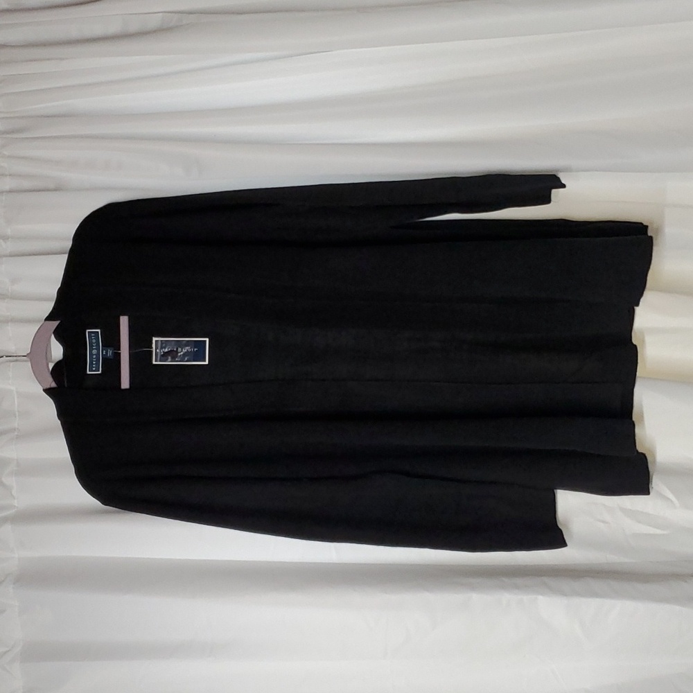 Karen Scott open black Cardigan size 3X new with tag!